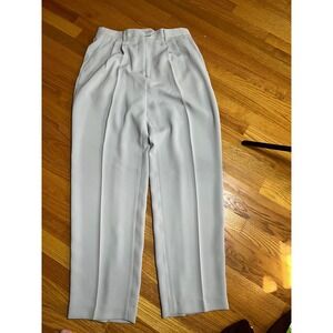 RARE Vintage 90s Trousers Only New York Pleated Wide Leg Trousers Gray  14 NWT